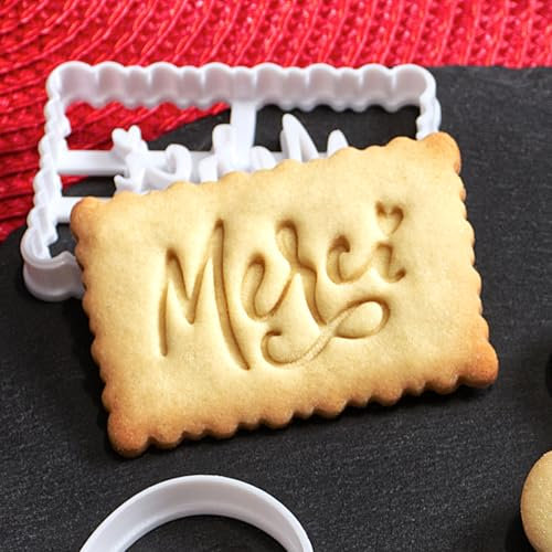 Emporte-pièce biscuit Merci Petit Beurre | Idée cadeau | Recette Facile Disponible | Conçus et fabriqués en France