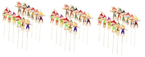 Happyyami 3 Juegos Decoración De Espantapájaros Fiesta Halloween Decoración Halloween Espantapájaros De Pie De Acción De Gracias Figuras De Espantapájaros De Cosecha Fotografía 12 Uds * 3