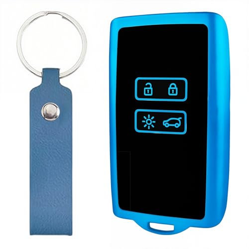1 pièce Coque Clé TPU Brillant, Etui Clé Étui Clé Adapté pour Ren ault Scenic 4 Megane 4 Clio 5 Espace 5 Kadjar Captur Arkana Austral Zoe Da cia Duster Sandero Stepway avec 1 porte-clés