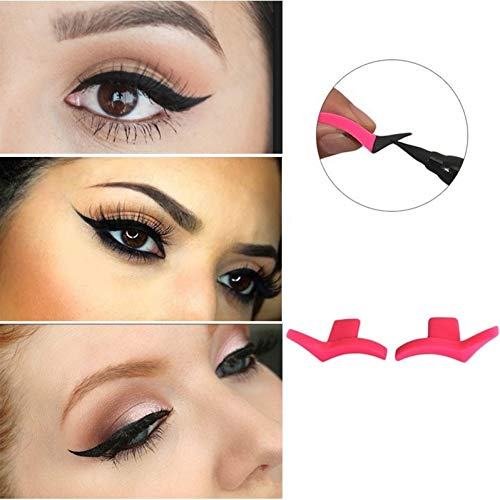 JUSTFOX -2er SET Eyeliner Flügel Stempel Lidschatten Hilfe stamp Katzenauge Smokey