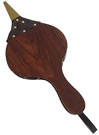High Quality 3 Types Brown Fireplace Blower Fan Wood Air Bellows Vintage Antique Modern Stylish Design New (Large)