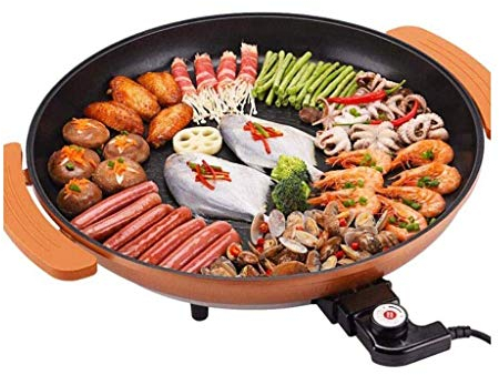 Sartén, Sección Multi Dividido antiadherente Sartén, todo en 1 Pan, a base de agua-ecológico Revestimiento antiadherente Wok