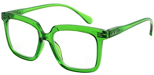 Eyekepper Hochwertigen Brille - Übergroße Rechteckig Qualität Brillen für Damen Grüne