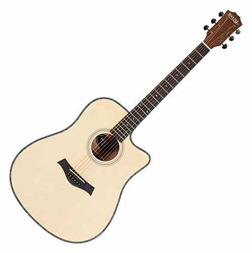 Rocktile WSD-100C NT Westerngitarre - Korpusform: Dreadnought mit Cutaway - Decke: Fichte - Boden & Zarge: Mahagoni - Hals: Okoume - Offenporiges Finish in Natur