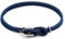 ANCHOR & CREW Bracelet Padstow Argent et Corde Bleu Marine - Homme - 23cm
