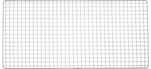 sourcing map Square BBQ Grill Net 29.5x60cm Stainless Steel Cross Wire Barbecue Mesh Mat for Baking Smoking Charcoal Grilling Roasting