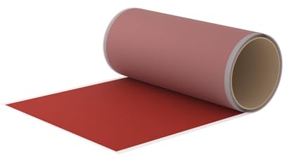 Flickly® Selbstklebende Reparatur Flicken | LKW, Anhänger, Zelt, Markisen, Camping, Sonnenschirme, Pool | in vielen Farben erhältlich | 2,5 m x 200 mm | (RAL3000) Feuerrot