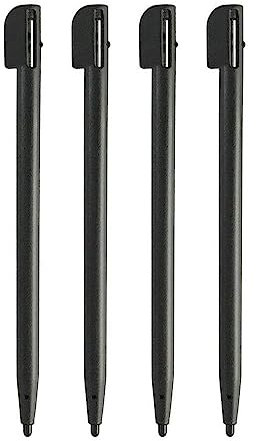 Lot de 4 stylets de rechange pour écran tactile Nintendo DS Lite (DSL) Noir