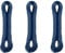 Relaxdays Set 3 Cuerdas Tendedero 50m, Cordeles Colgar Ropa PVC y Núcleo de Acero, Tensables, Extra Resistentes, Azul, 2 mm