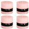 Stumpenkerzen Rustic 4er Set - Stumpenkerze, Blockkerze, Kerze, Adventskranz, Advent - Kein Ruß - (10x10, Light Pink, 4)