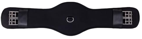 QHP Sattelgurt Dressurgurt Memory superweich schwarz : | Farbe: schwarz , Größe: