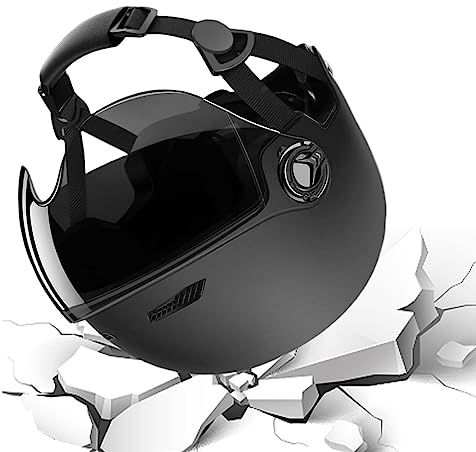 Casco eléctrico con visera, de alta protección para patinetes, para hombres y jóvenes