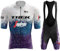 NUOJIA Set di maglia da ciclismo da uomo,traspirante, ad asciugatura rapida, con pantaloncini imbottiti in gel 19D