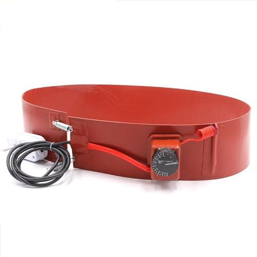 NedLoN Adjustable Thermostatic Controller Oil Drum Heating Belt - Silicone Rubber Heating Pad Belt - Heavy Duty Grease Keg Honey Pail Heater For Industrial Metal Oil Drum, 1740 * 250mm 2000w