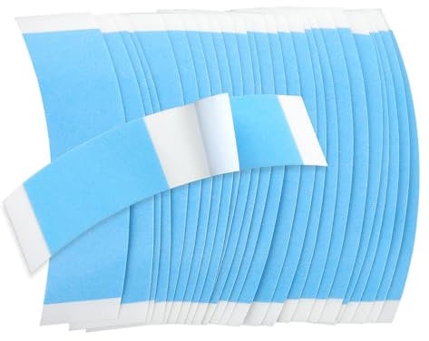 60 pcs Waterproof Lace Wig Tape Double Sided Ultra Hold Hair Tape for Extensions, Toupees, Lace Fronts, and Topstick Strong Adhesive Wig Accessories
