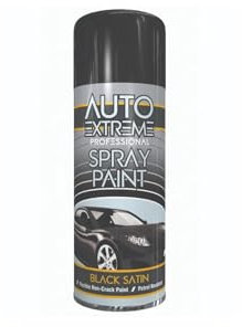 DIOXSTAR Black Satin Spray Paint, Fast Drying, Non-Cracking, DIY Spray Paint for Metal, Wood, Plastic, Indoor and Outdoor Use, Easy and Quick Spraying, 400ml (1 PCS)