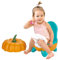 Fugualin Toilettensitz in Kürbisform mit Spritzschutz für Babytöpfchen, leichter und tragbarer Trainingssitz für das Töpfchen