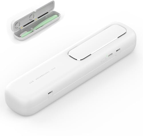 Igienizzante portatile per spazzolino da denti con funzione di asciugatura e riscaldamento intelligente, supporto per la pulizia dello spazzolino da denti – uso singolo, ideale per casa