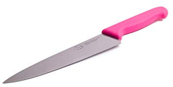 THE SMITHFIELD Samprene 8 Chef’s Knife – Versatile High-Carbon Stainless Steel Blade with Ergonomic Polypropylene Handle – Pink Handle - General Purpose Use – Dishwasher Safe