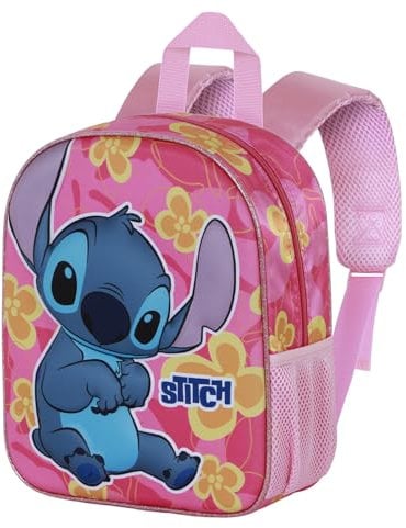 Disney Lilo et Stitch Cute-Sac à dos 3D Elite, Rose, 25 x 30 cm, Capacité 7 L