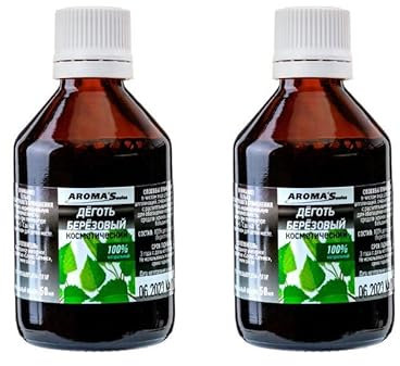 100% Reines Birkenteer – 2 x Produkte Birken-Teer-Öl Set – Hautpflege für gesunde Haut, Kopfhaut und Haare. Birch Tar. Betula Alba. (2 Stück x 50 ml Birkenteer)