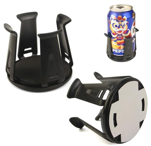 Haoledy Portabevande auto, 2 pezzi, portabicchieri per auto, universale, autoadesivo, porta biberon e bevande, supporto per auto