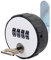 jojofuny Runder Mechanischer Cam Lock Mit Schlüssel Universelles Schubladenschloss 26mm Zylinderlänge Doppelöffnung Ideal Für Schreibtisch Schrank Und Aktenschrank