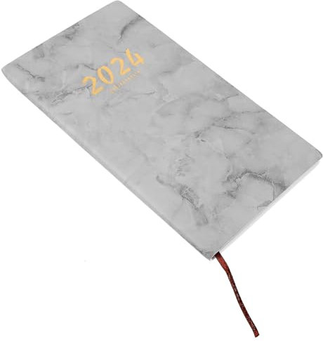 Homoyoyo 2024 Agenda-buch Agenda Notebook Täglich Planer Zu Tun Monatsplaner Buch Studenten Agenda Notizblock Zweck Monatlicher Kalender Hefte Für Die Schule Wochenplaner Notizbuch Pu Grey