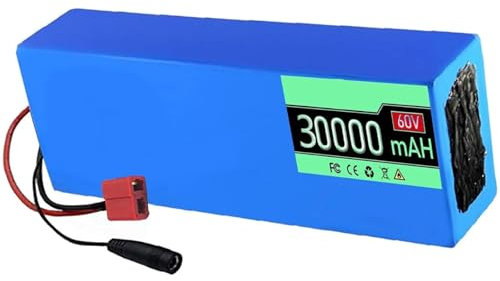 Batterie De Vélo Électrique 60V Batterie Lithium-ION 12Ah 15Ah 20Ah 25Ah 30Ah Avec Chargeur 60V 200W-1200W 250W 300W 400W 500W 800W 1000W Pour Scooter, Etc. 60V20AH