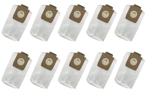 JXWPOCGH Bolsas De Repuesto For Aspiradora De Tela No Tejida (10 Unidades), Compatibles con Nilfisk, Power, P10, P20 Y P40 Series 107407639/128389187