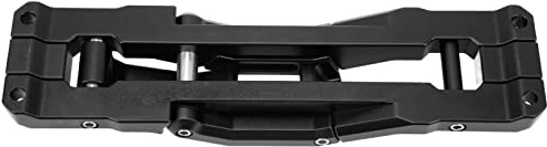 Fockety Marchepied de Charnière de Porte, Repos-Pieds de Porte de Voiture Pliable en Alliage d'Aluminium, Pédale de Reménage (Black)