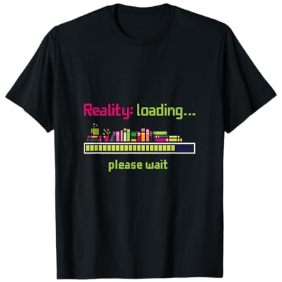 Retro-Lesengrafik für Buchliebhaber von Reality Loading T-Shirt