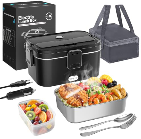 AOKBON Scaldavivande Elettrico Portatile 120W 1,8L per Auto Casa e Camion