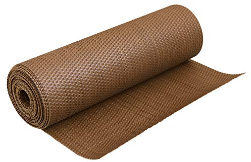 HaGa® PE-Rattan Balkon Sichtschutz Balkonbespannung Cognac 0,9m Br. (Meterware)
