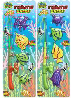 KandyToys Hook a Duck Style Bath Toys | 4pc Fishing Game