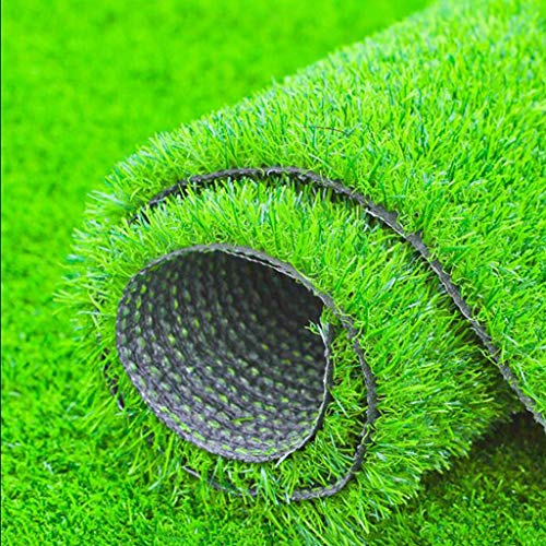Kunstrasen, for Gartenzaun Hinterhof Terrasse Balkon Drainage Löcher Hintergrund Gummi Indoor Outdoor DIY Dekoration (Size : 79x118in)