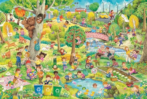 Schmidt 56531 Spiel, Spaß und Umweltschutz, 150 Teile Kinderpuzzle