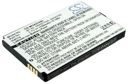 TECHTEK Batteria 1100mAh compatibile con [Motorola] A910, C980, E1070, E770, i776, i885, IC902, ROKR E1, V1050, V257, V261, V980, W315 sostituisce BT-60, SNN5744A, SNN5782 FBA