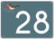 banjado® Hausnummernschild personalisierbar Motiv abstrakter Vogel - Hausschild personalisiert Draußen mit Straßennamen möglich - Hausnummernschild Edelstahl versch. Motive - inkl. Montagematerial
