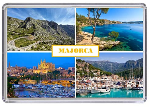 Majorca Spain Balearic Souvenir Acrylic Fridge Magnet (Standard: 70x45mm)