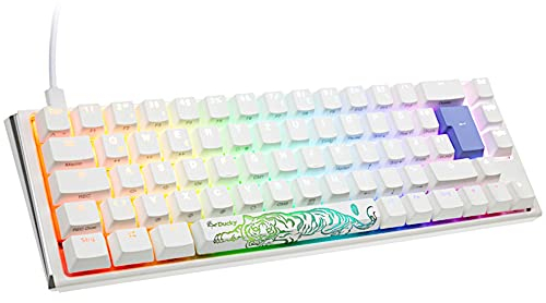 Ducky One 3 Classic Pure White SF Gaming Tastatur, RGB LED - MX-Red - ISO - Deutschem Tastenlayout