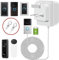 Xzgm Video Doorbell Power Adapter, 24V 500MA Doorbell Transformer,for Most Versions of Ring Doorbell and Thermostat (10M extension cable White)