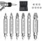Lot de 6 extracteurs de vis avec support de tête magnétique, jeu de tournevis, lot de 6 extracteurs pour vis endommagées, fabriqué en HSS 4341, pour enlever les vis endommagées