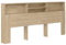 vidaXL Bett Kopfteil mit Ablagen Kopfteil-Regal Wand-Kopfteil Bücherregal-Kopfteil Betthaupt Bettkopfteil Schlafzimmer Sonoma-Eiche 220x19x103,5cm