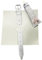 TECPLAST Kit de maintien pour bâche PVC Blanche MT - Qualité PRO - Mortaise + Sangle + Colle - Fixation de renfort pour bâche