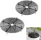 2 Stück Pflanzenschutz Katze Blumenschutz Katze Blumentopf Katzenschutz Blumentopf Abdeckung Pflanzengitter Blumentopf 30 cm Blumen Topf für drinnen und draußen Blumentopfschutz Katzen und Kindern