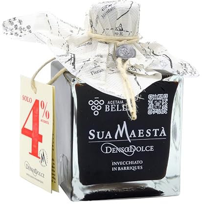 Condimento Sua Maestà Denso Dolce all'Aceto Balsamico di Modena IGP invecchiato in barrique 250 ml