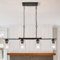 HvKvHvY Plafonnier Moderne Noir, E27 Ferme Plafonnier Salon, 60W MéTal Verre Industriel Abat - Jour Cuisine îLe Chambre à Coucher Salle à Manger Couloir Plafond, 4 Lampes Sans Ampoule