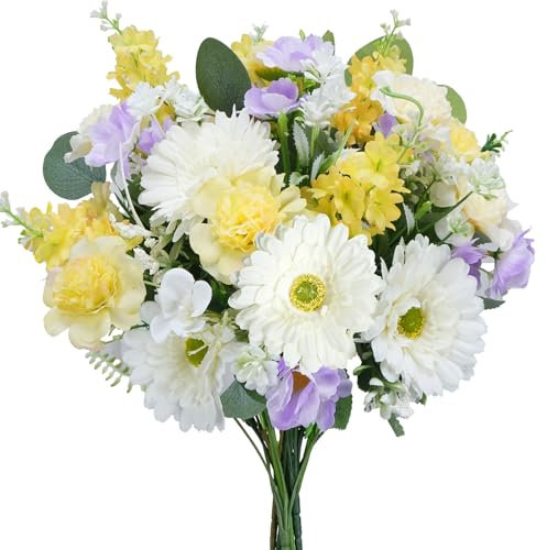 Zythrem Fiori Finti Per Decorazioni Bouquet Fiori Finti Da Interno Esterno Fiori Finti Decorazioni Per Casa Giardino Esterna Della Cortile Della Finestra