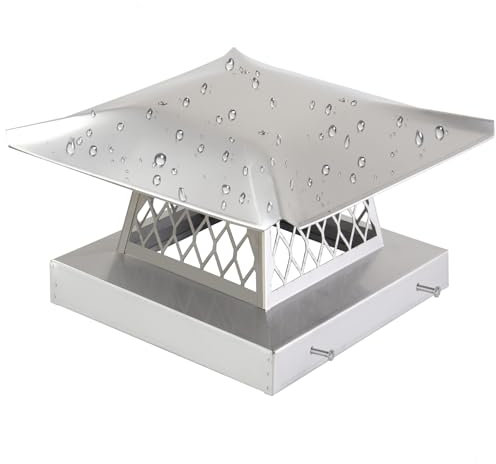 Kaminkappe, Kaminabdeckung, Kaminkappen für draußen, Schornstein-Regenkappen, Kamin-Regenkappen, Kaminabzugsabdeckung, Kamin-Dach-Regenschutz, auf vorhandenem Rauch, Fliesen, Ziegel, Ton, 304